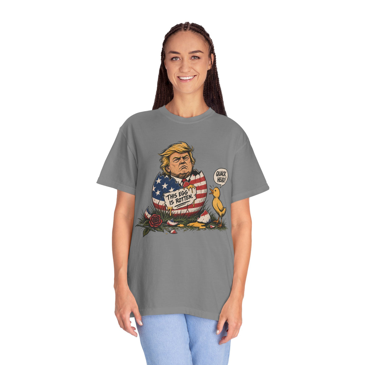 Trump is a Rotten Egg Easter Shirt Unisex Garment-Dyed T-shirt