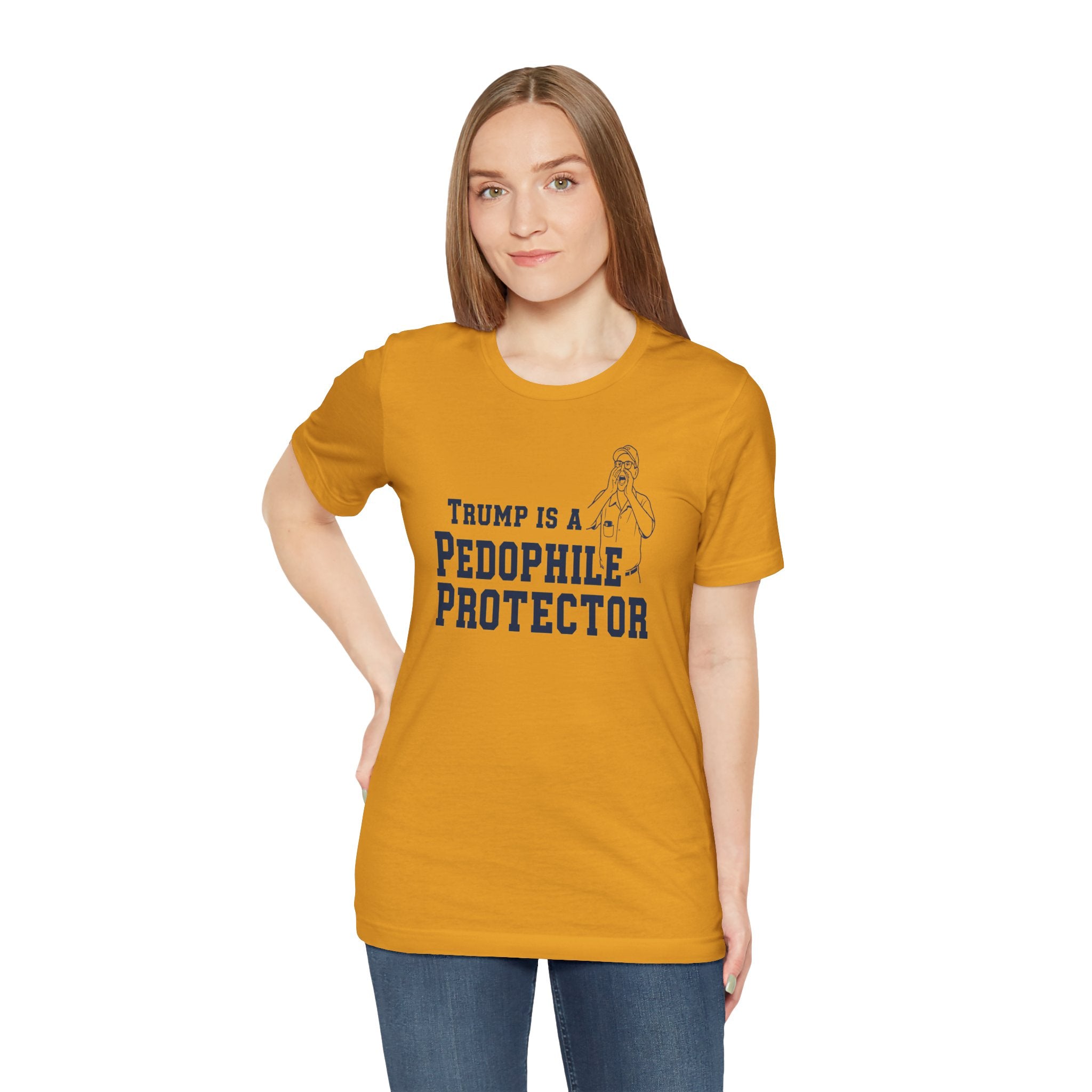 TRUMP is a pedo Michigan Unisex Jersey Short Sleeve Tee