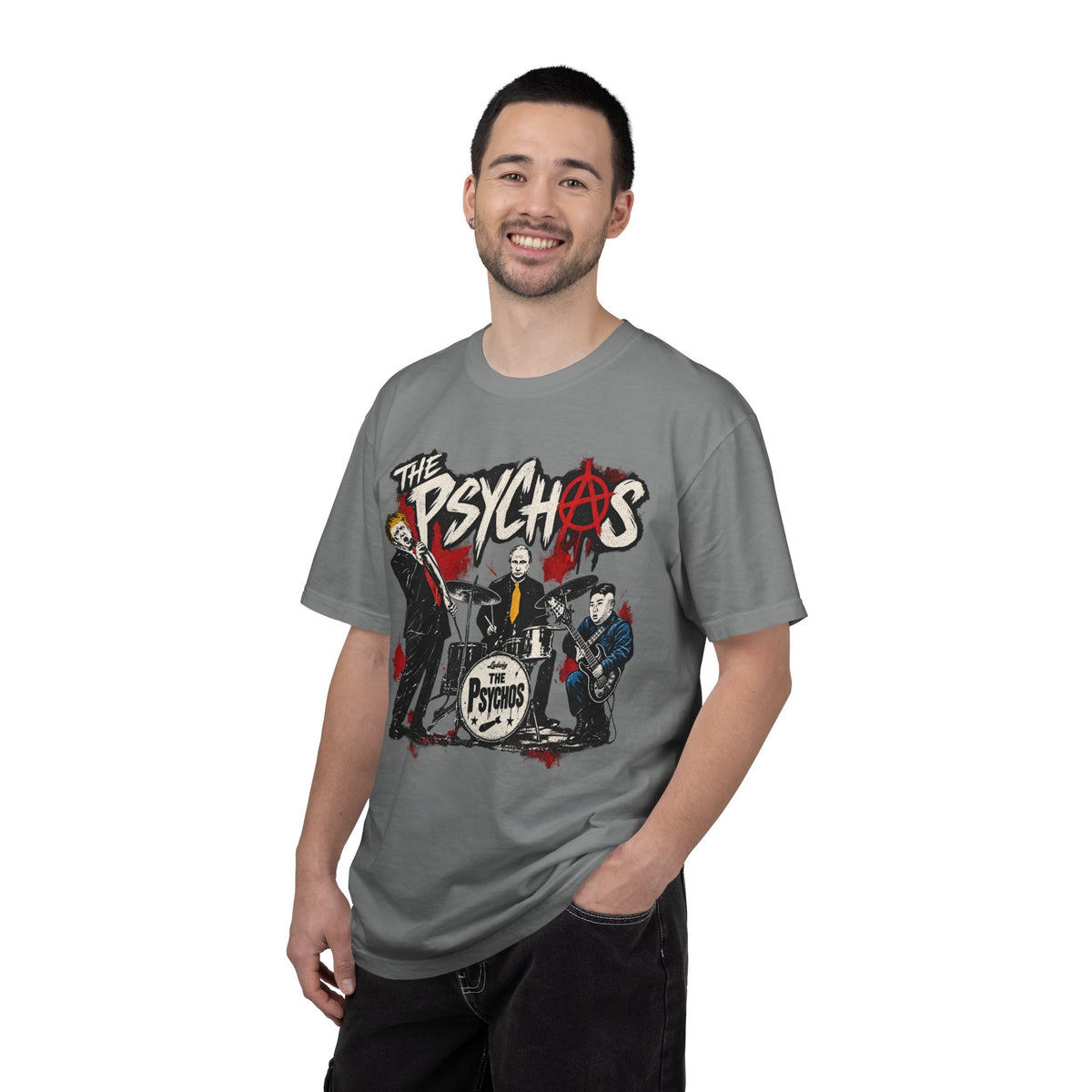 The Psychos featuring Trump. Antifa marked. Unisex Garment-Dyed T-shirt