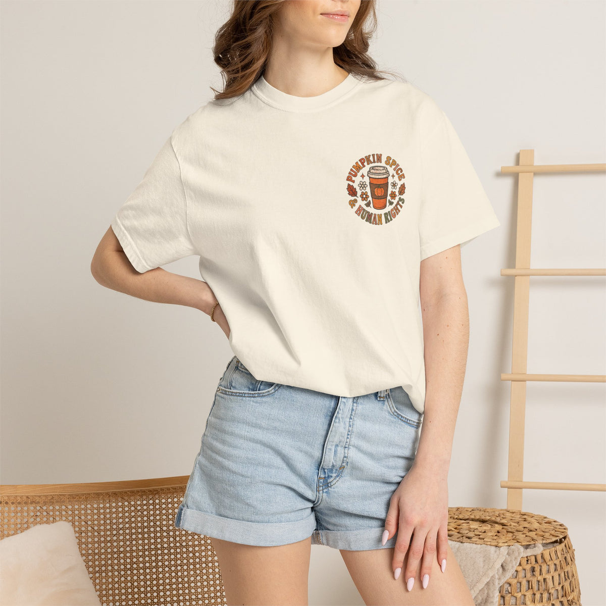 Pumpkin Spice Era Unisex Garment-Dyed T-shirt