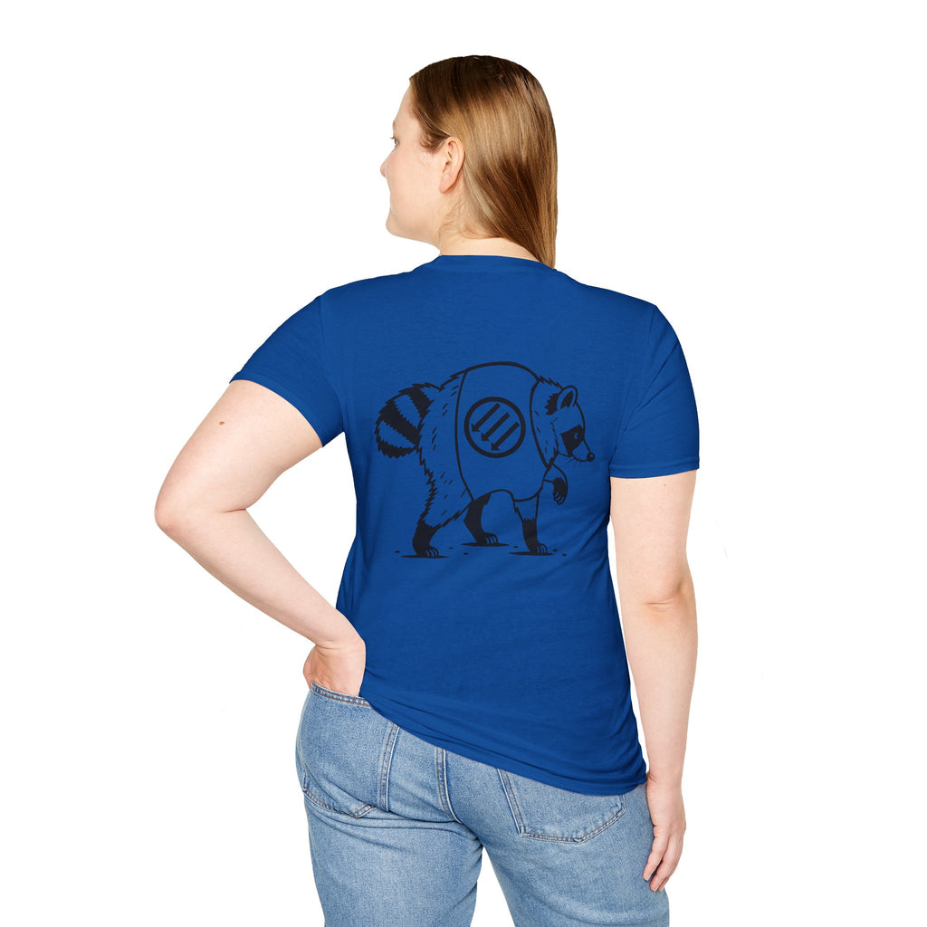 Jimothy the Racoon Off to Take Out the Trash. Wheres the White House? Unisex Softstyle T-Shirt