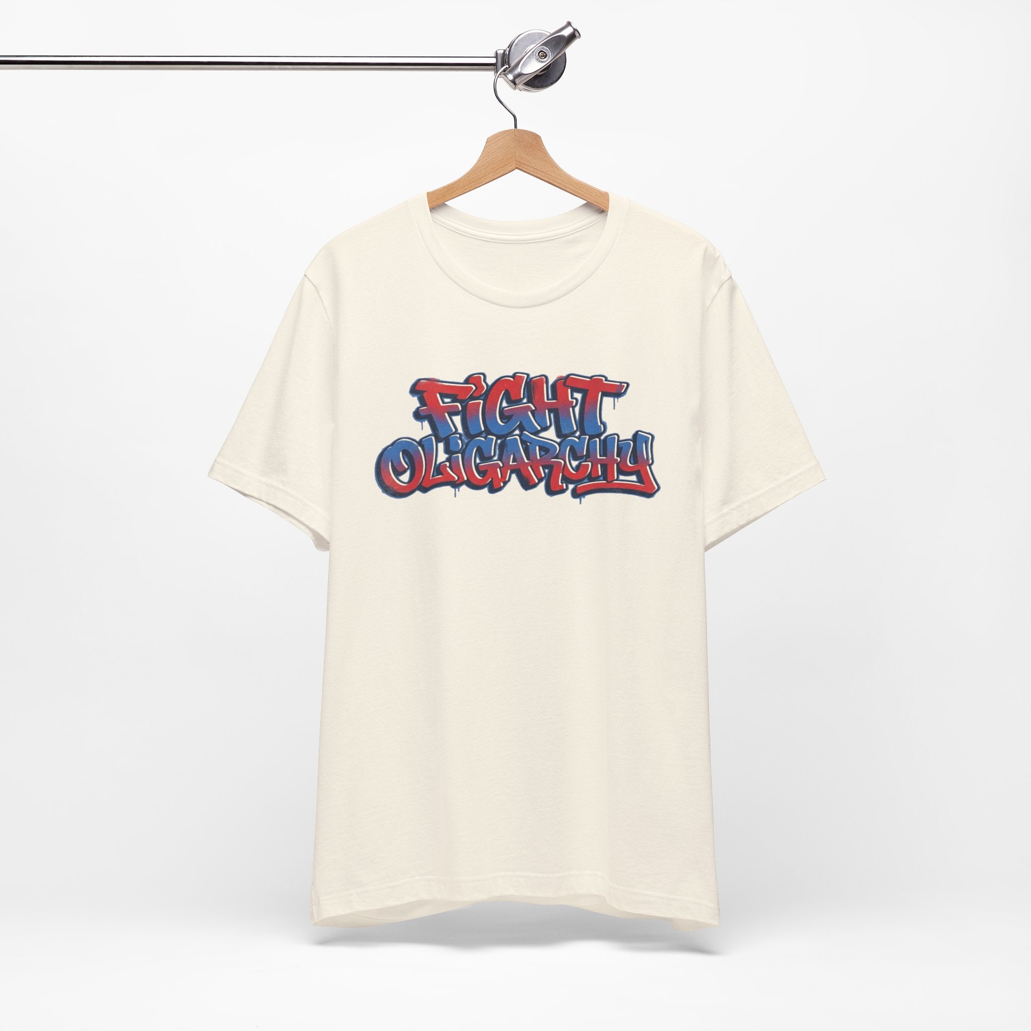 Fight Oligarchy! Bernie and Abdul Unisex Jersey Short Sleeve Tee