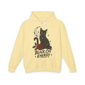 Black Cat Energy Unisex Lightweight Hooded Sweatshirt