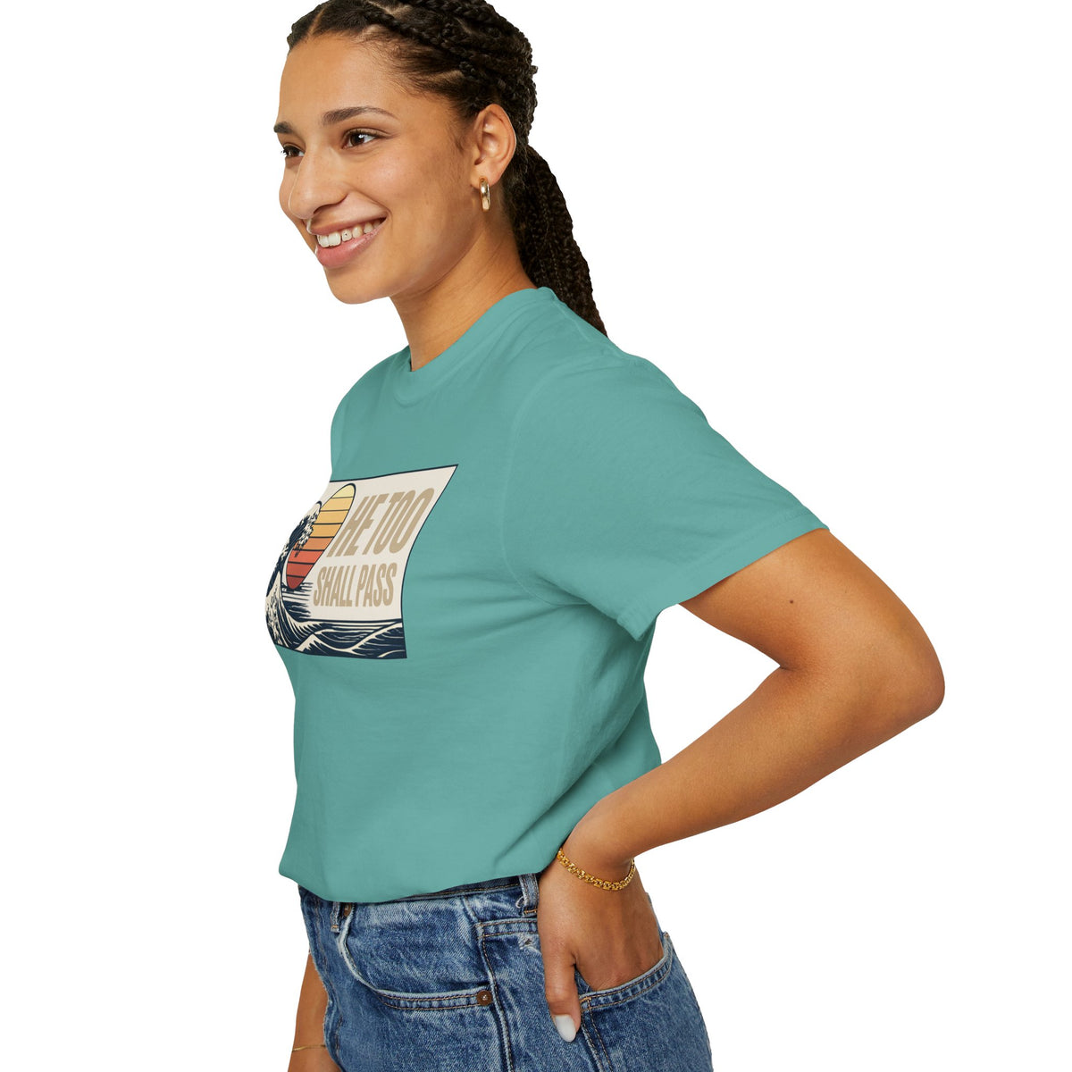 He Too Shall Pass. This Too Shall Pass. Unisex Garment-Dyed T-shirt