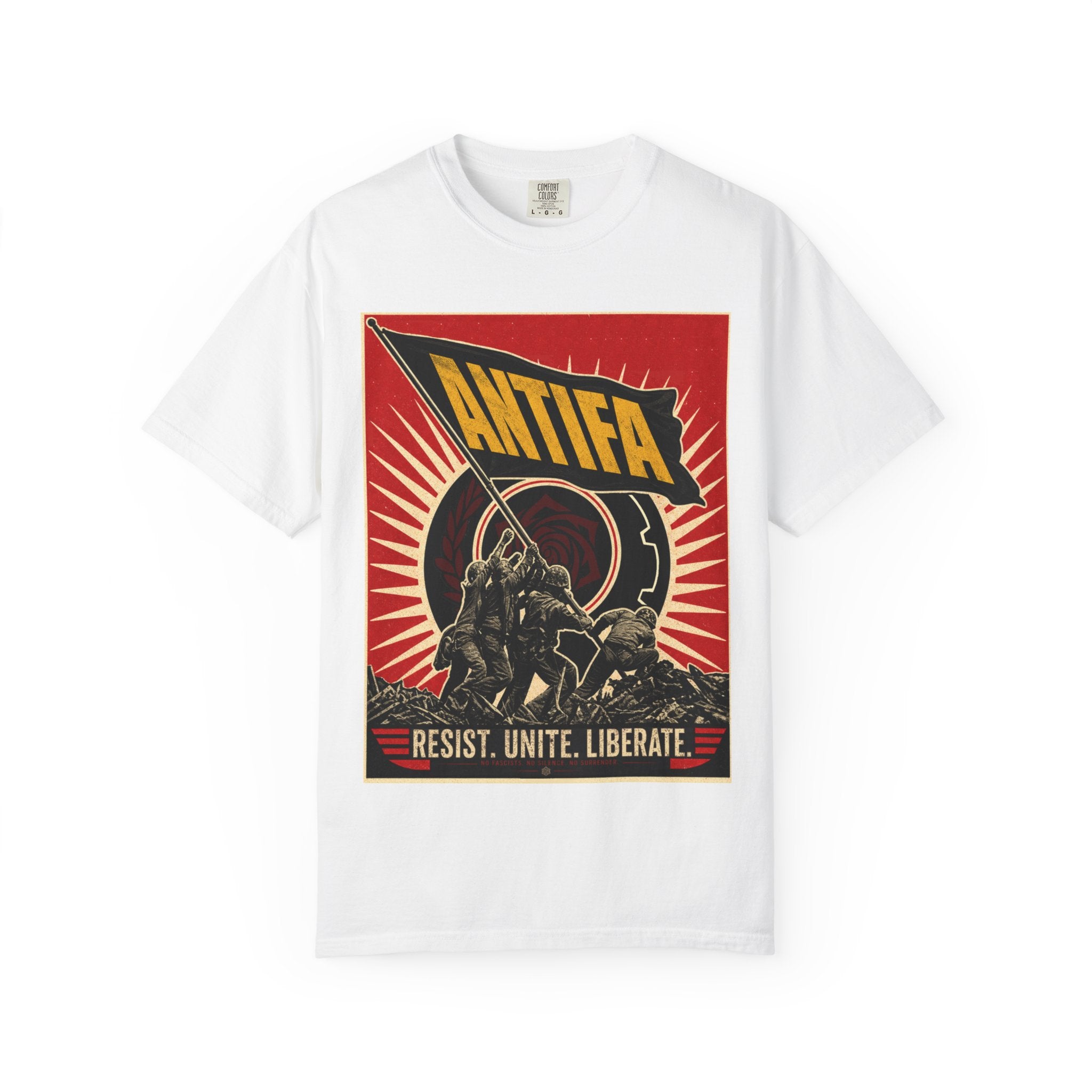 Antifa Protest T-Shirt | "Resist. Unite. Liberate." Graphic Tee Unisex T-Shirt