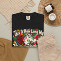 This is How Long My Tolerance Lasts Zebra Chewing Gum Unisex Garment-Dyed T-shirt