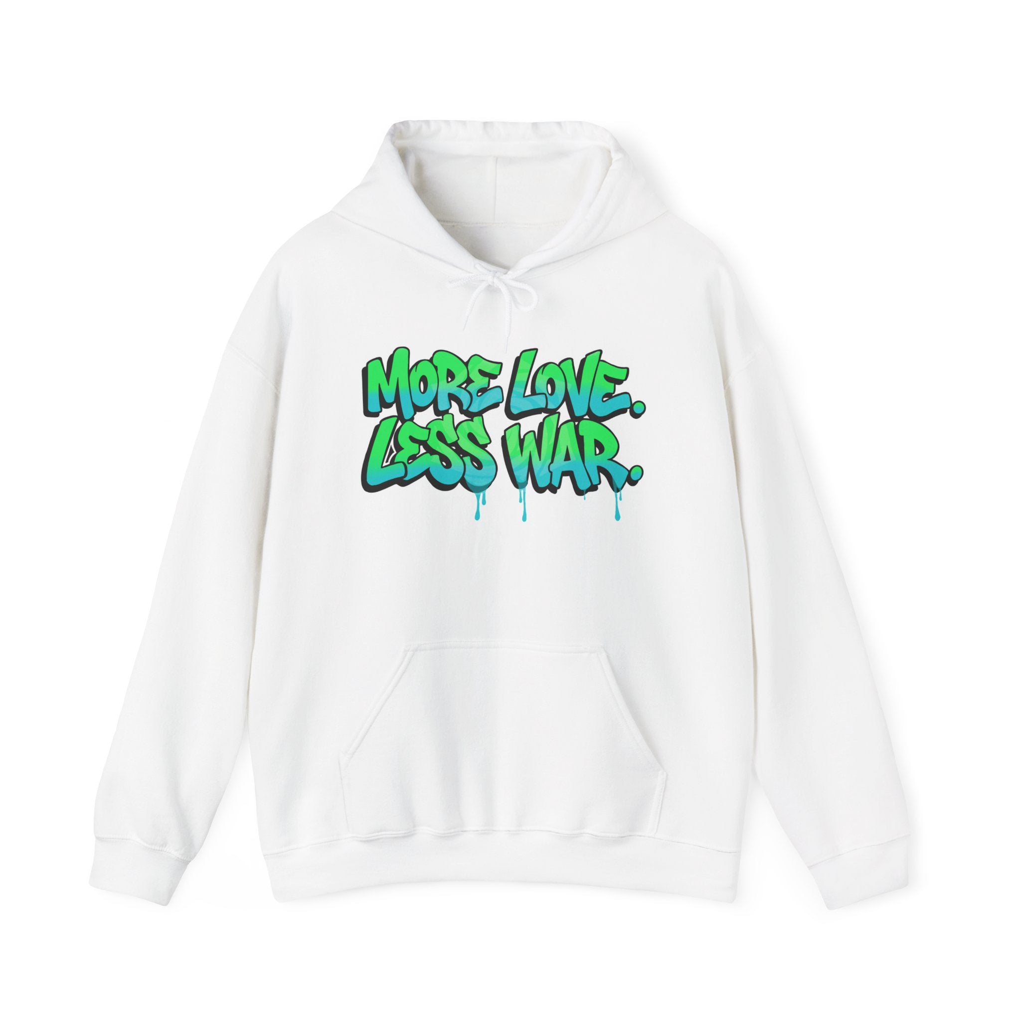 More Love | Less War Hoodie | Graffiti Peace Unisex Hoodie