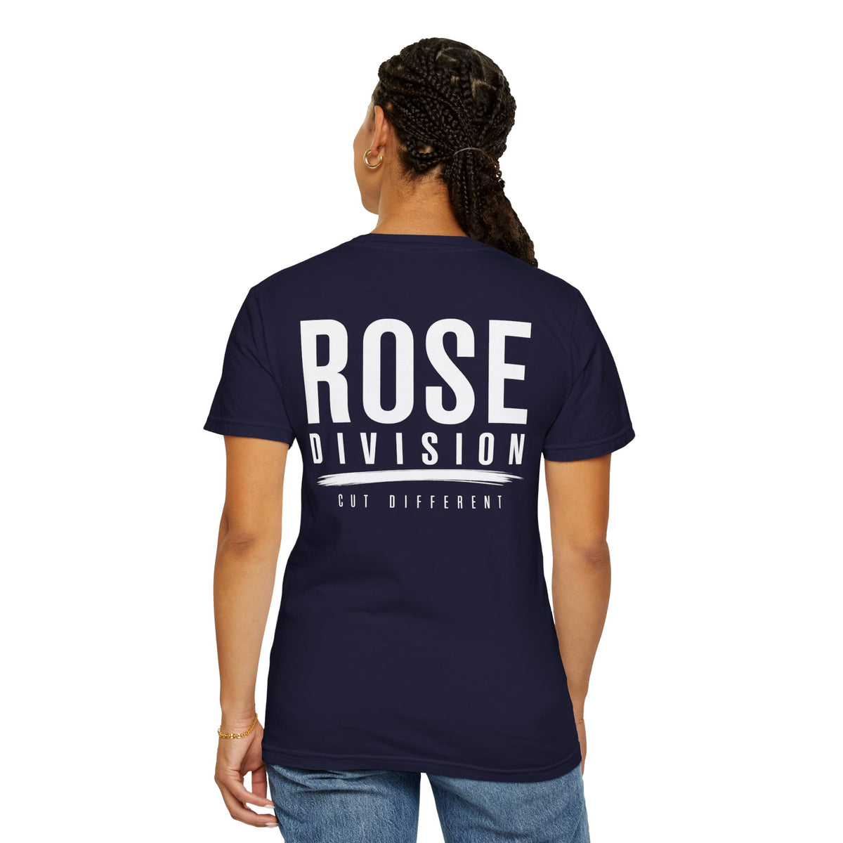 Rose Division small chest logo T-Shirt | rose graphic tee