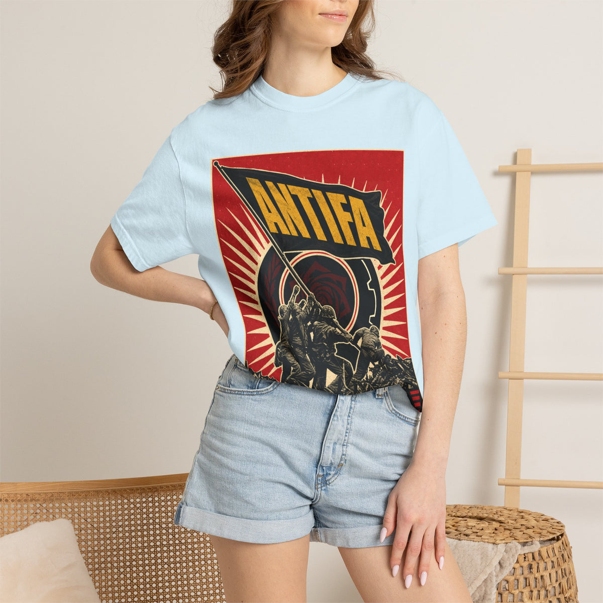 Antifa Protest T-Shirt | "Resist. Unite. Liberate." Graphic Tee Unisex T-Shirt