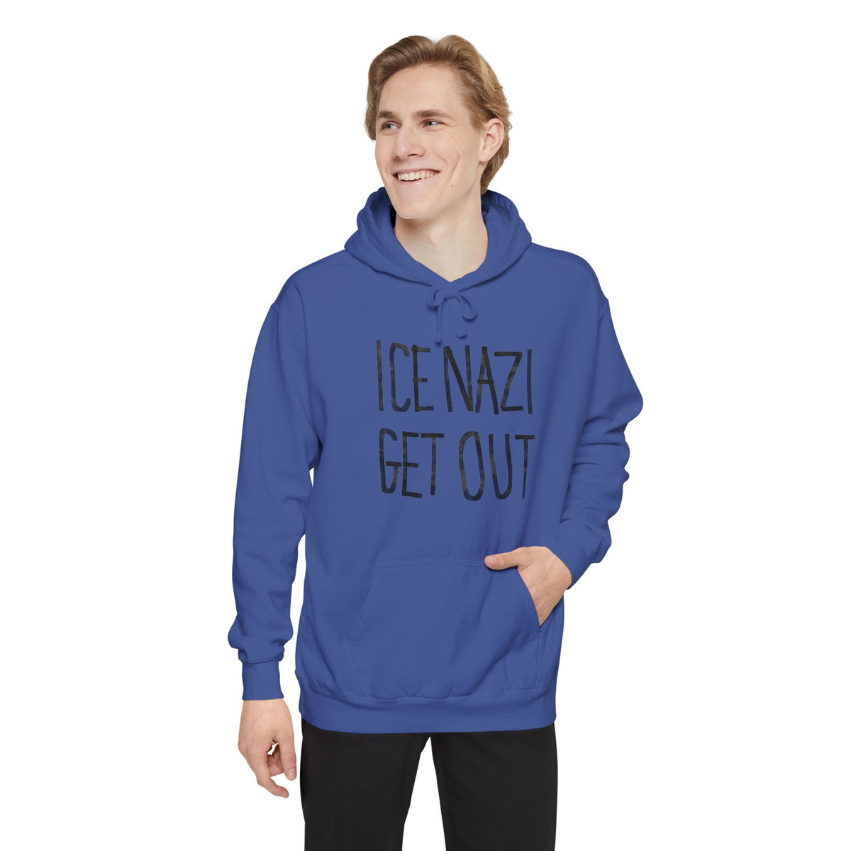 ICE NAZI OUT Hoodie | Political Statement, Protest Slogan