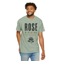 Rose Division floral logo T-shirt | vintage rose graphic tee