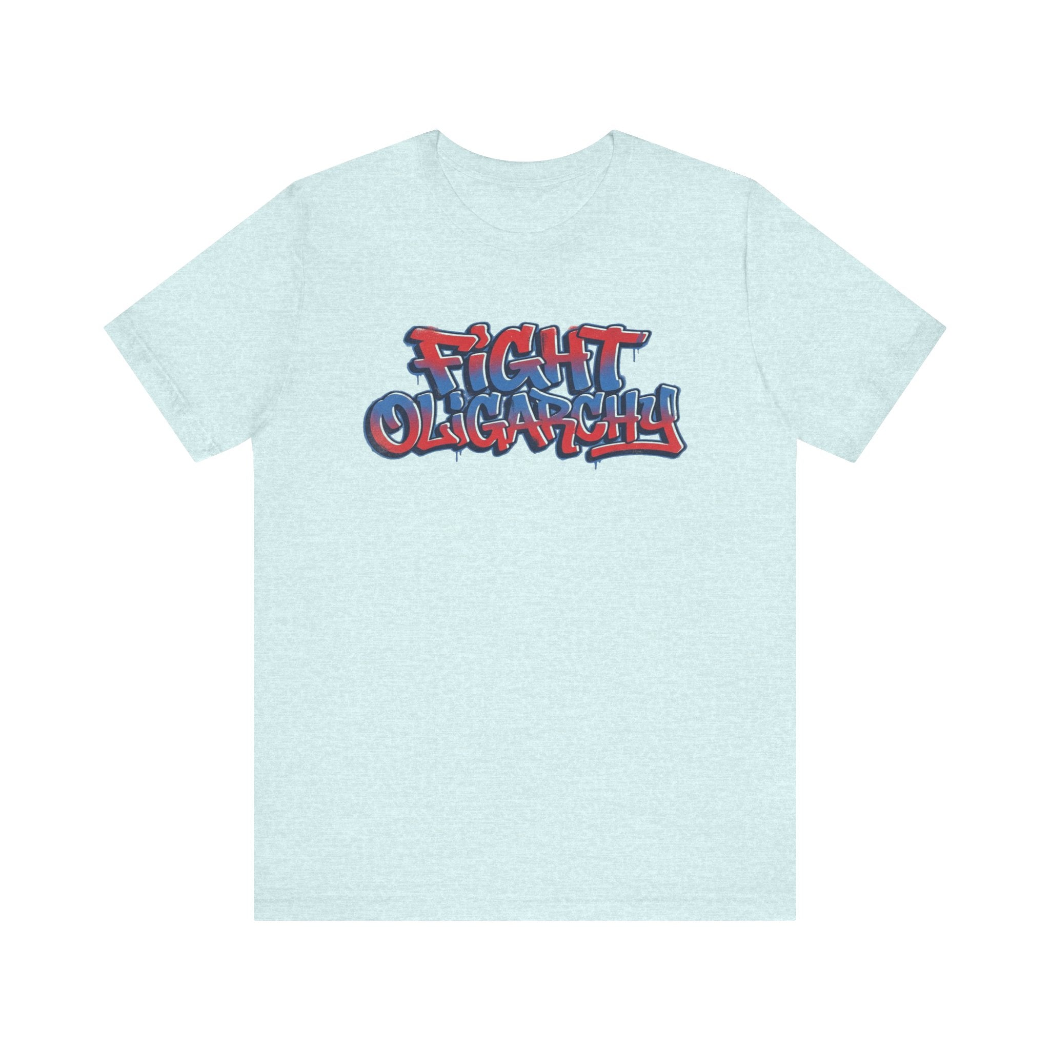 Fight Oligarchy! Bernie and Abdul Unisex Jersey Short Sleeve Tee