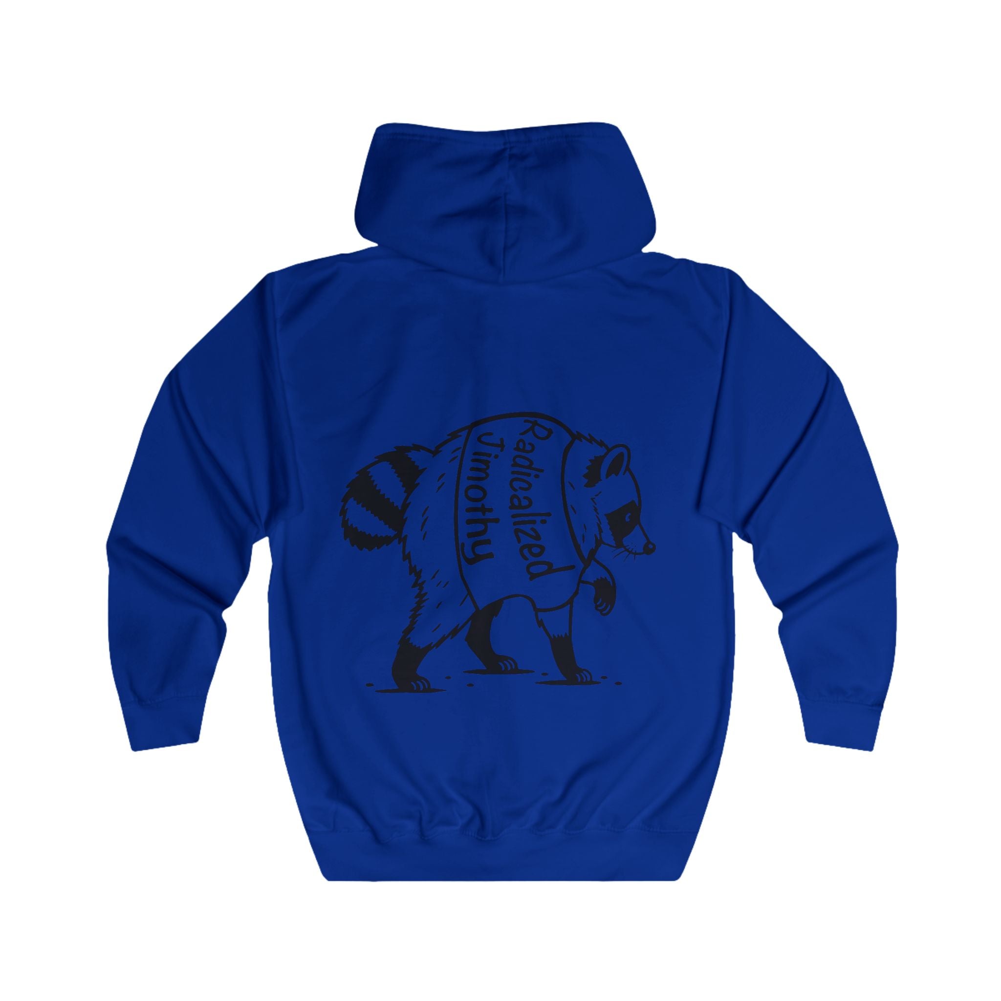 Radicalized Left Raccoon Hoodie | Political Graphic Zip Hoodie