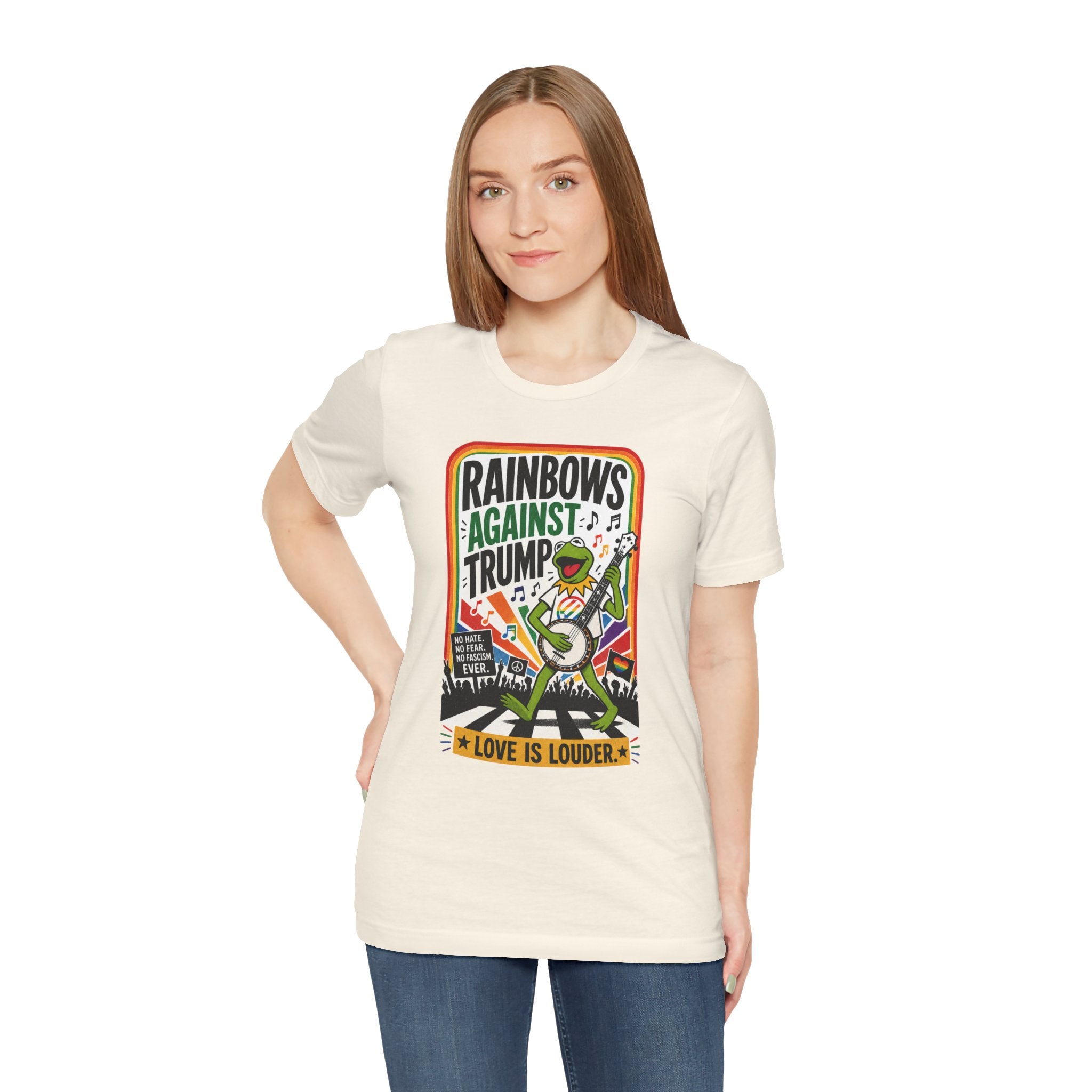 Rainbows Against Trump | Unisex Jersey Short Sleeve Tee