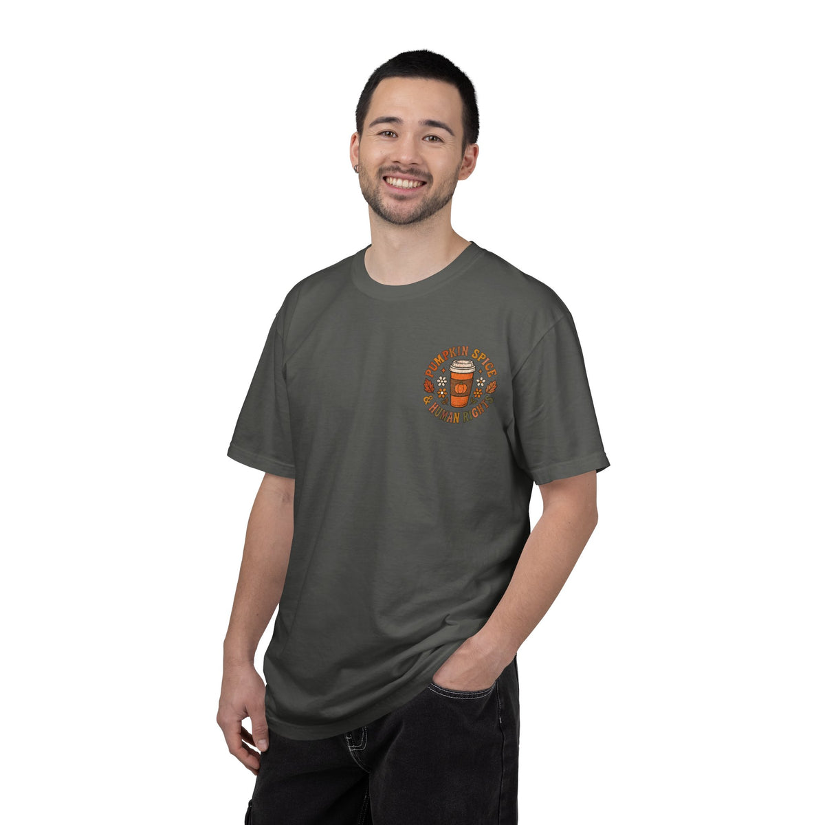 Pumpkin Spice Era Unisex Garment-Dyed T-shirt