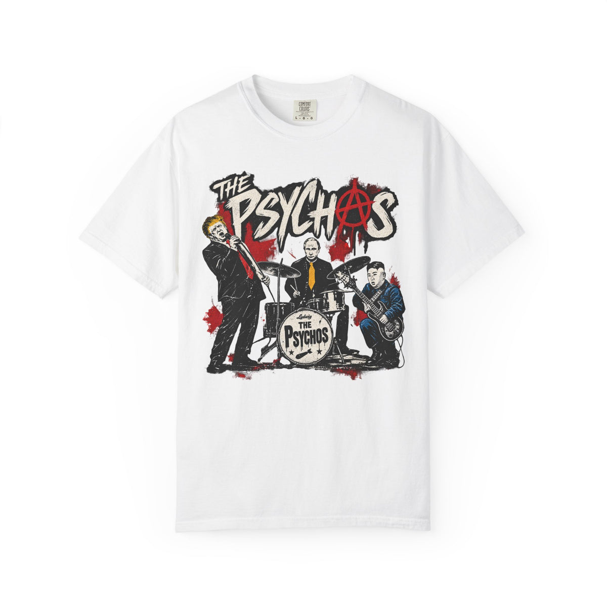 The Psychos featuring Trump. Antifa marked. Unisex Garment-Dyed T-shirt