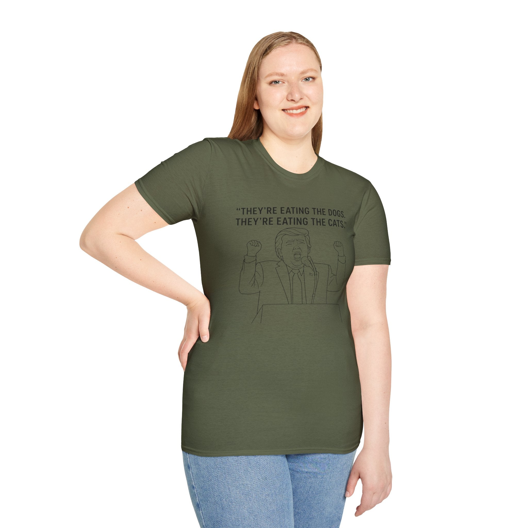 Trump- "They're Eating the Dogs, They're Eating the Cats" T-Shirt | Political Quote Tee