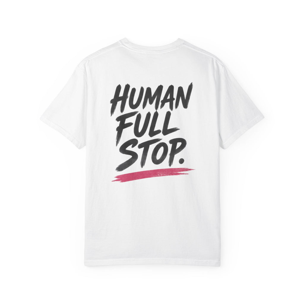 Rose Division rose graphic T-Shirt | Human Full Stop back print