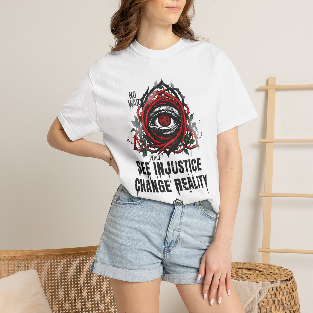All-Seeing Eye Protest Art | See Injustice Change Reality Unisex T-Shirt