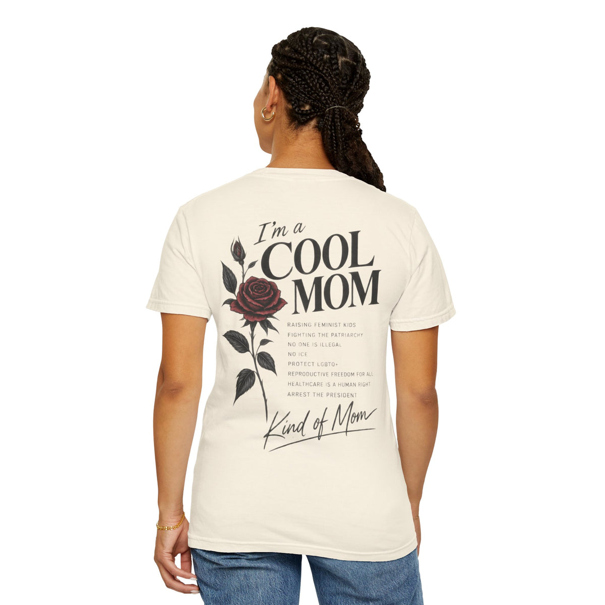 I’m a cool mom T-Shirt | Feminist Mom | 90s retro Mom Graphic Unisex Garment-Dyed T-shirt