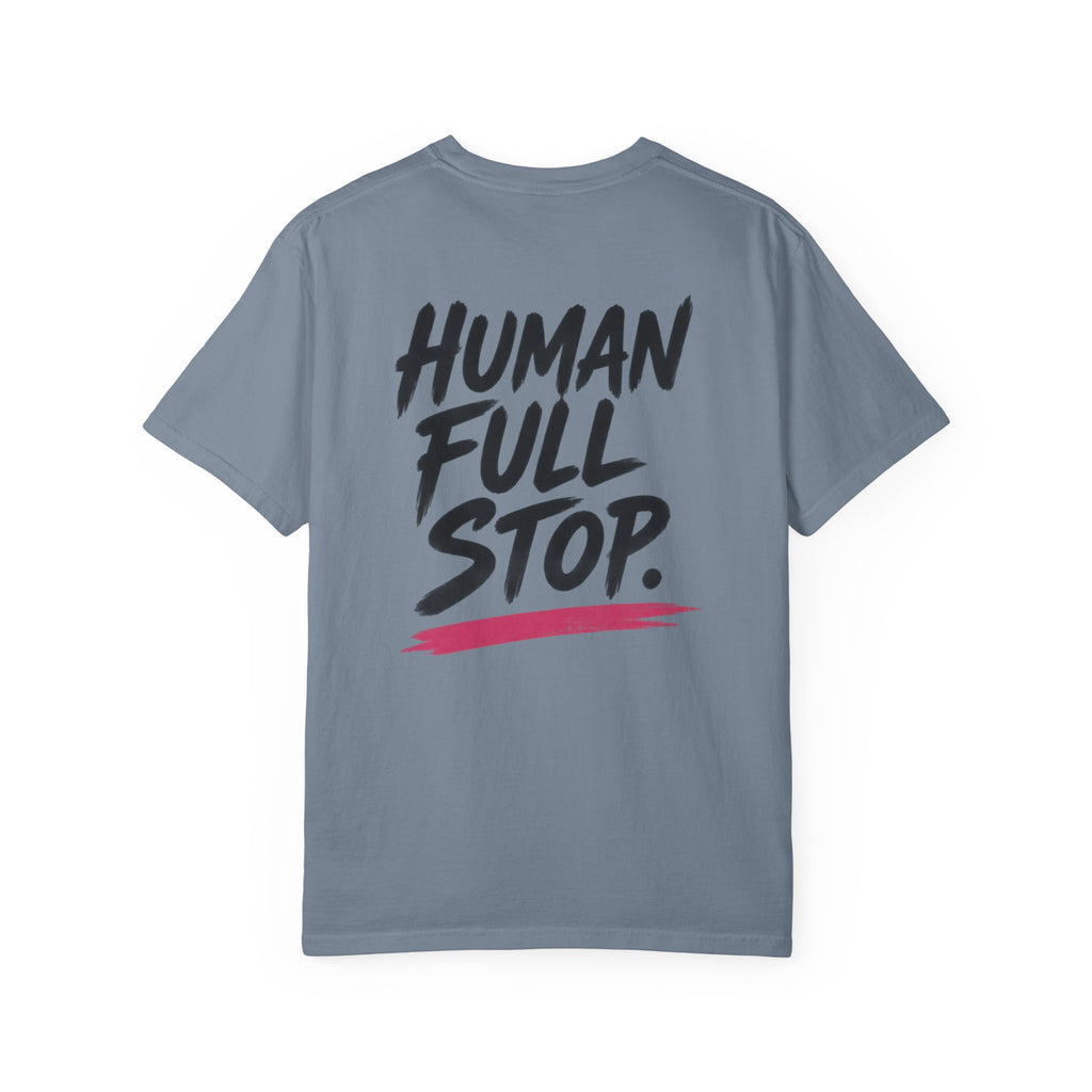 Rose Division rose graphic T-Shirt | Human Full Stop back print