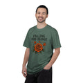 Falling For Change Rose Illustration T-Shirt | Autumn Leaves, Orange Floral