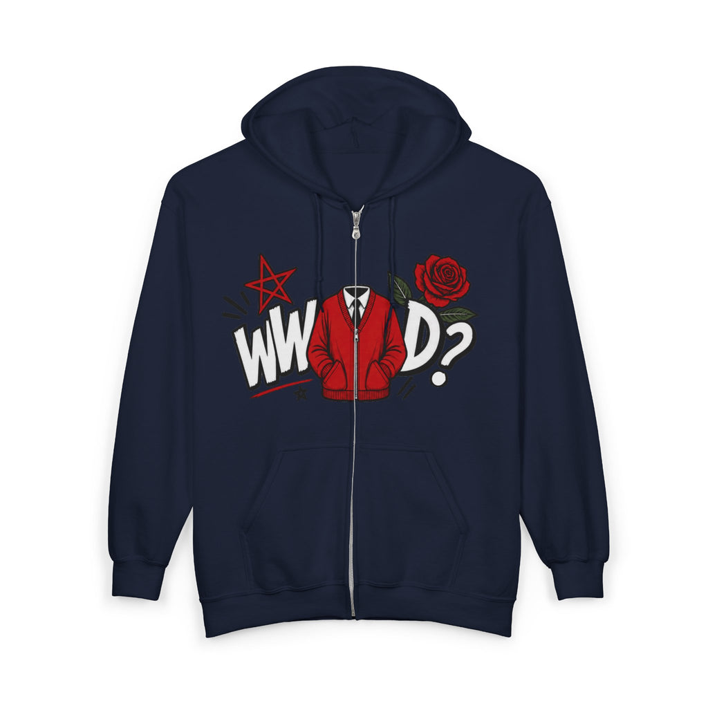 What would Mr Roger’s do? Unisex Heavy Blend™ Full Zip Hooded Sweatshirt