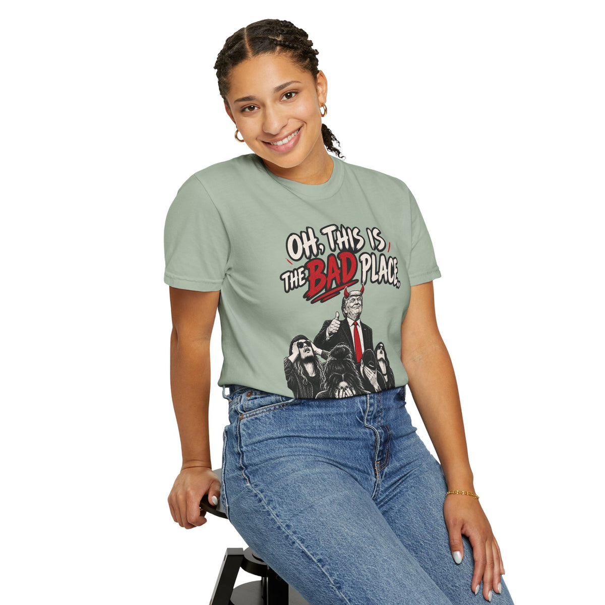Oh, This is the Bad Place! Unisex Garment-Dyed T-shirt