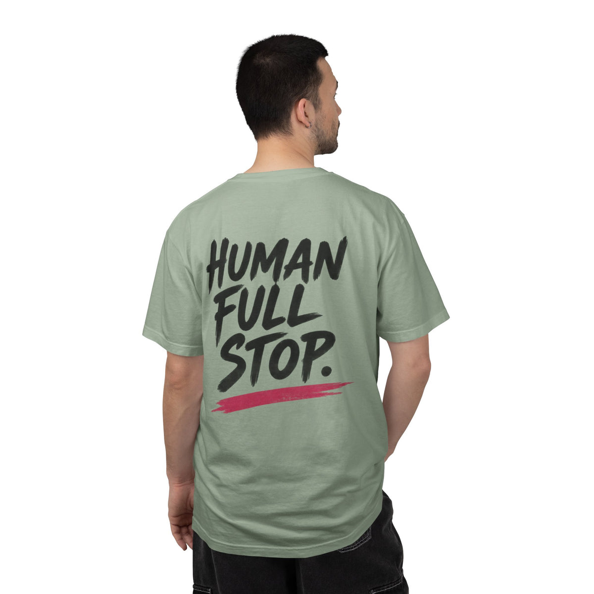 Rose Division rose graphic T-Shirt | Human Full Stop back print