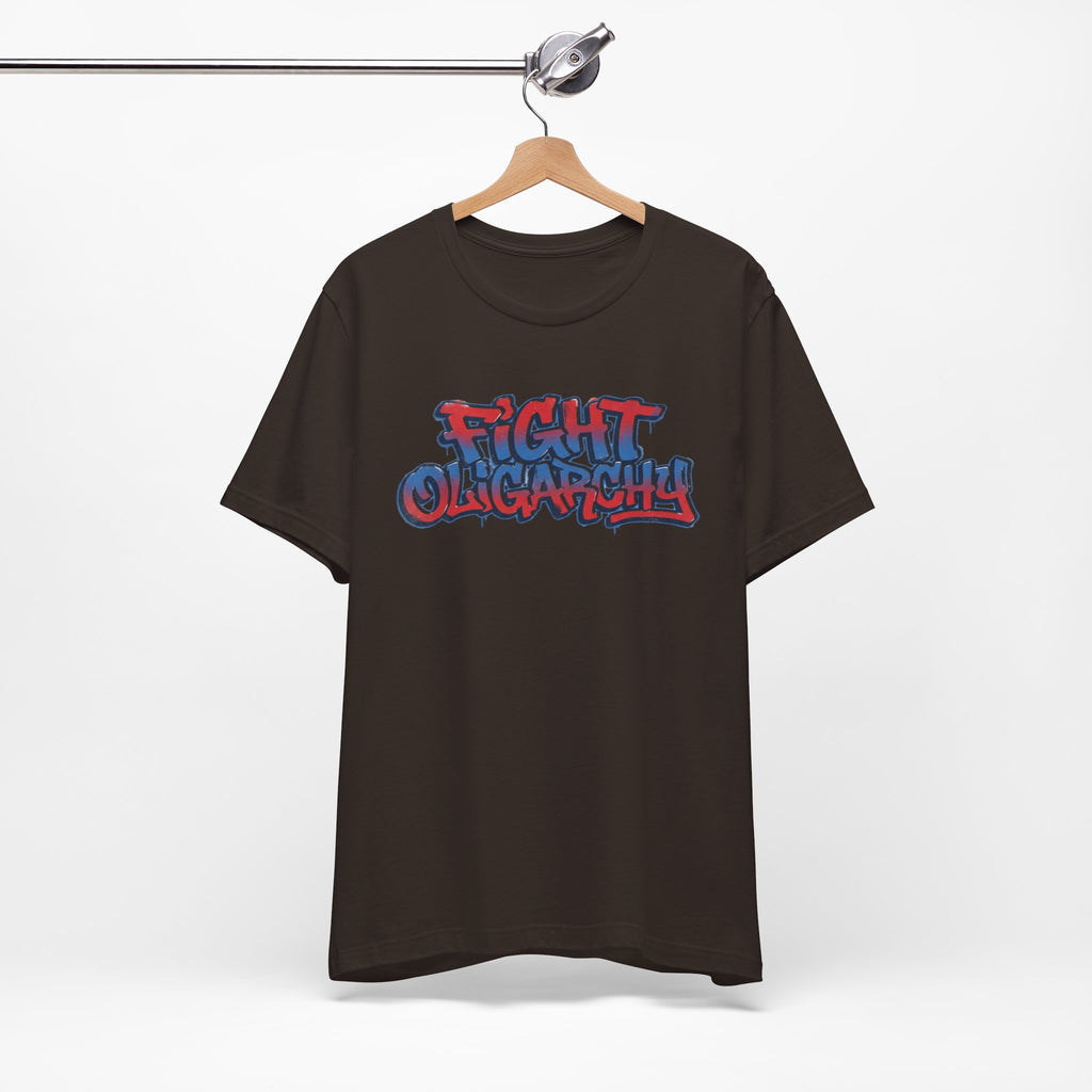 Fight Oligarchy! Bernie and Abdul Unisex Jersey Short Sleeve Tee