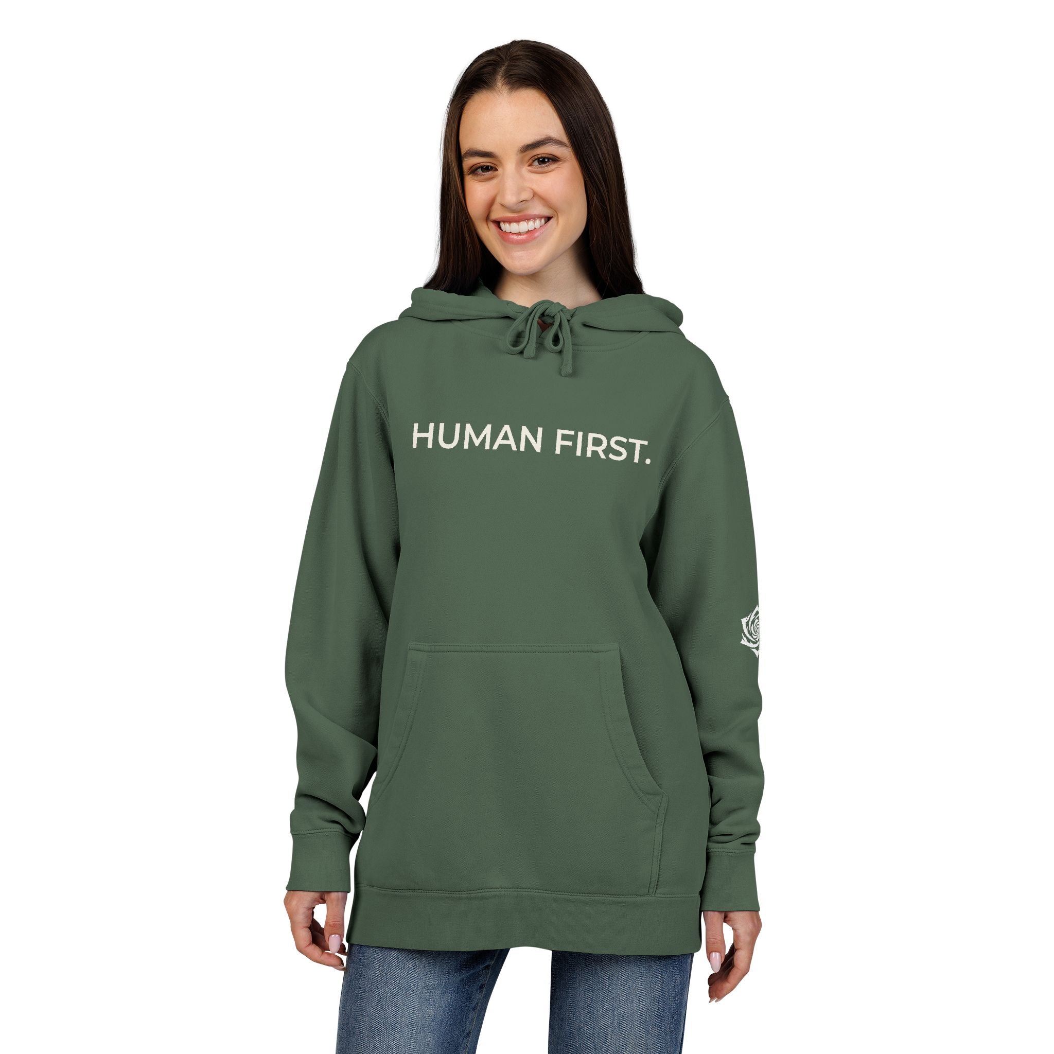 HUMAN FIRST. | Premium Hoodie