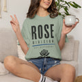 Rose Division rose graphic T-Shirt | Human Full Stop back print