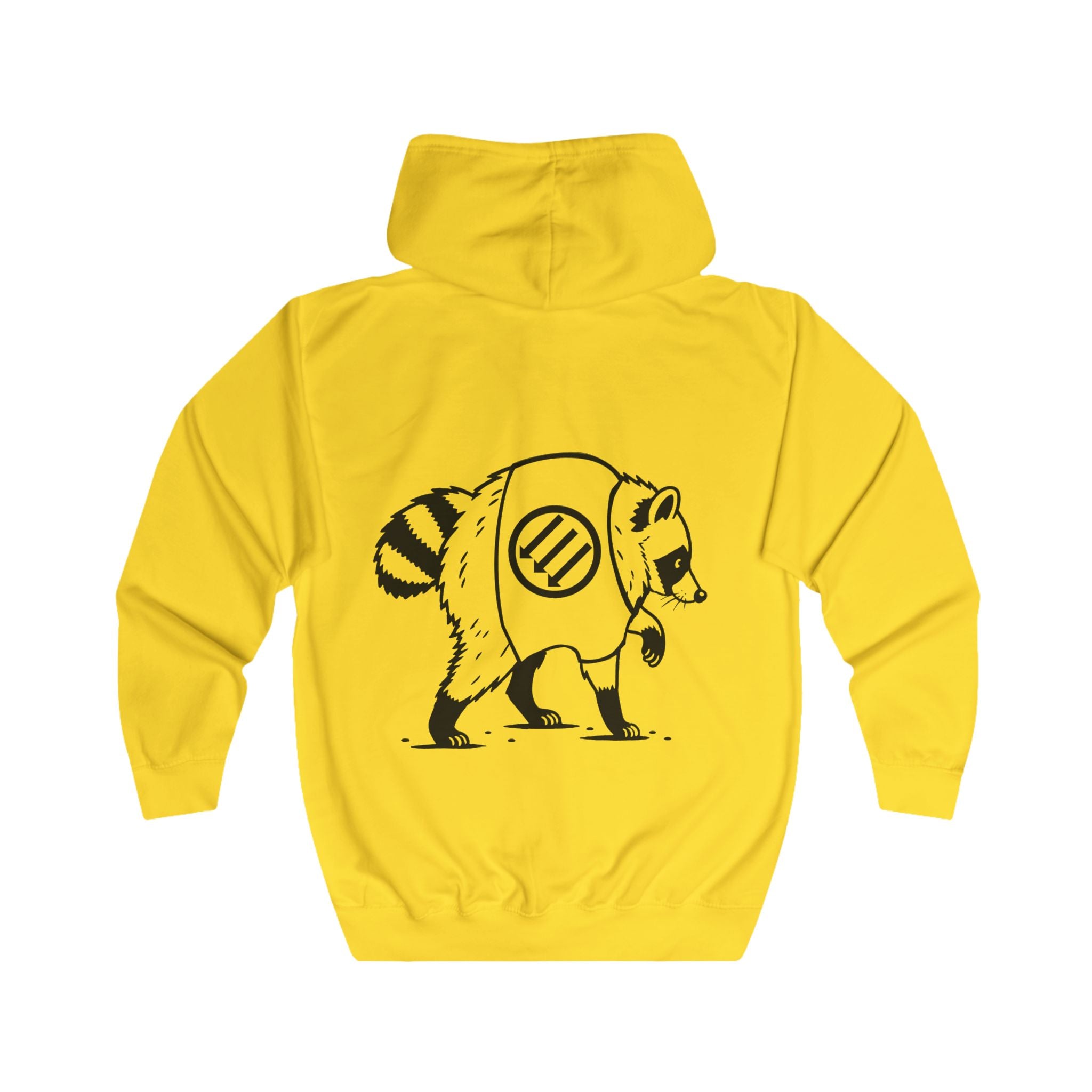 Racoon Out Looking for Trash. Unisex Full Zip Hoodie