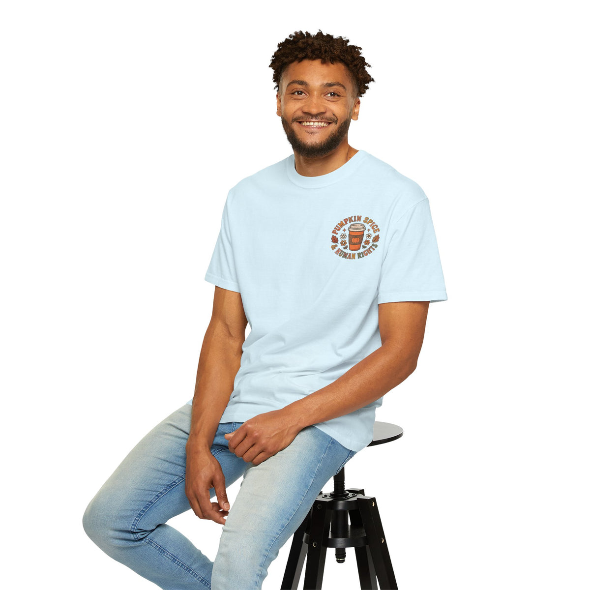 Pumpkin Spice Era Unisex Garment-Dyed T-shirt