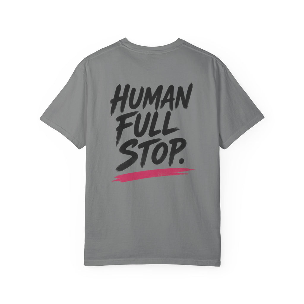Rose Division rose graphic T-Shirt | Human Full Stop back print