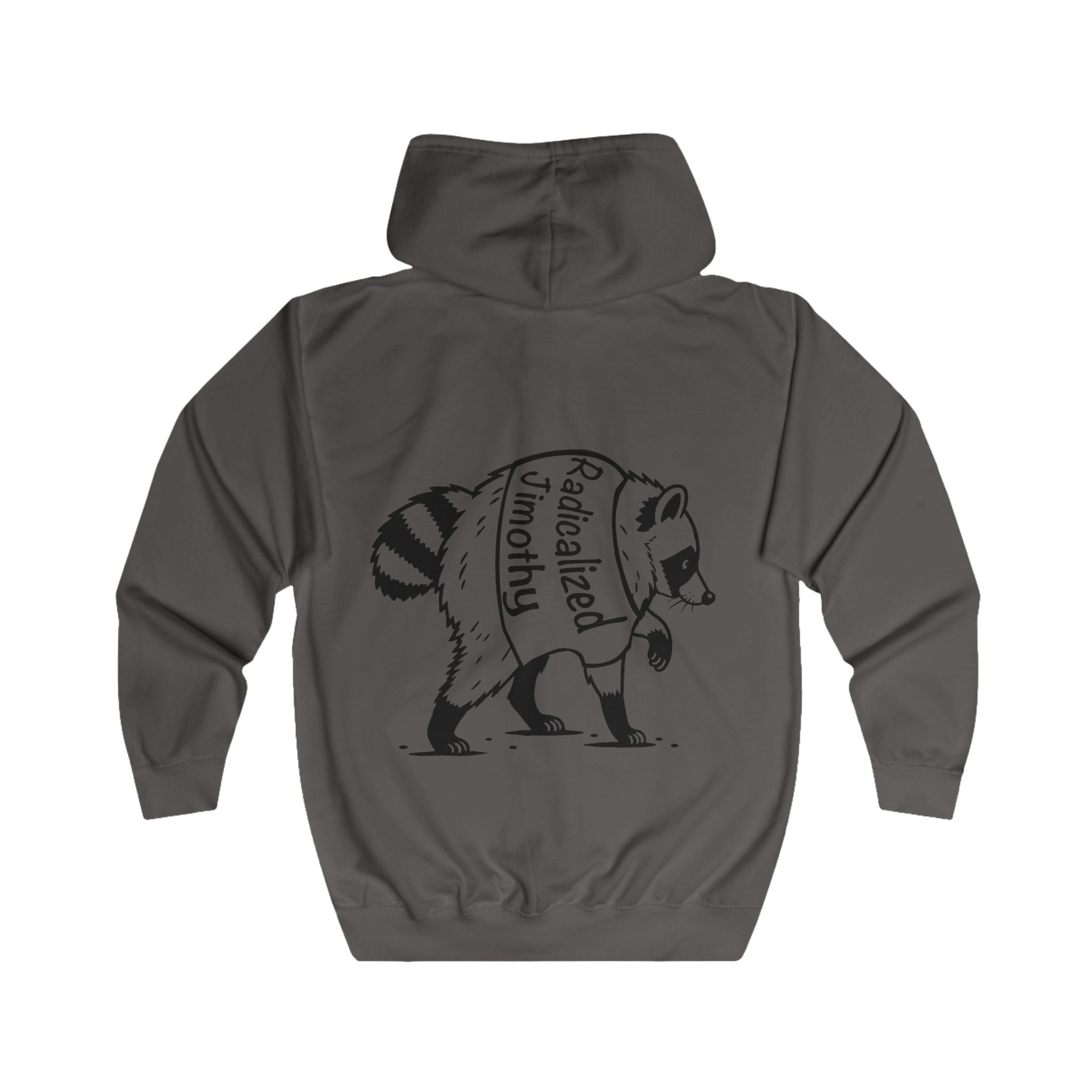 Radicalized Left Raccoon Hoodie | Political Graphic Zip Hoodie