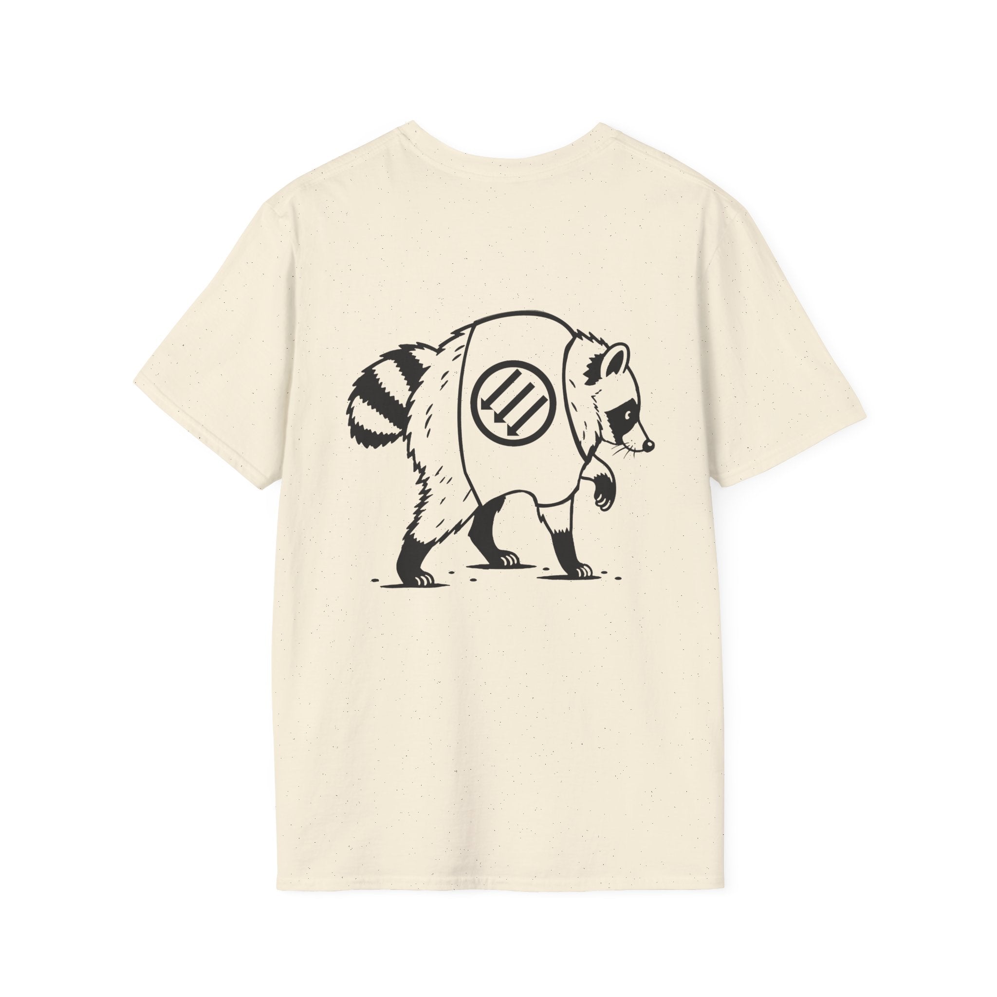 Jimothy the Racoon Off to Take Out the Trash. Wheres the White House? Unisex Softstyle T-Shirt
