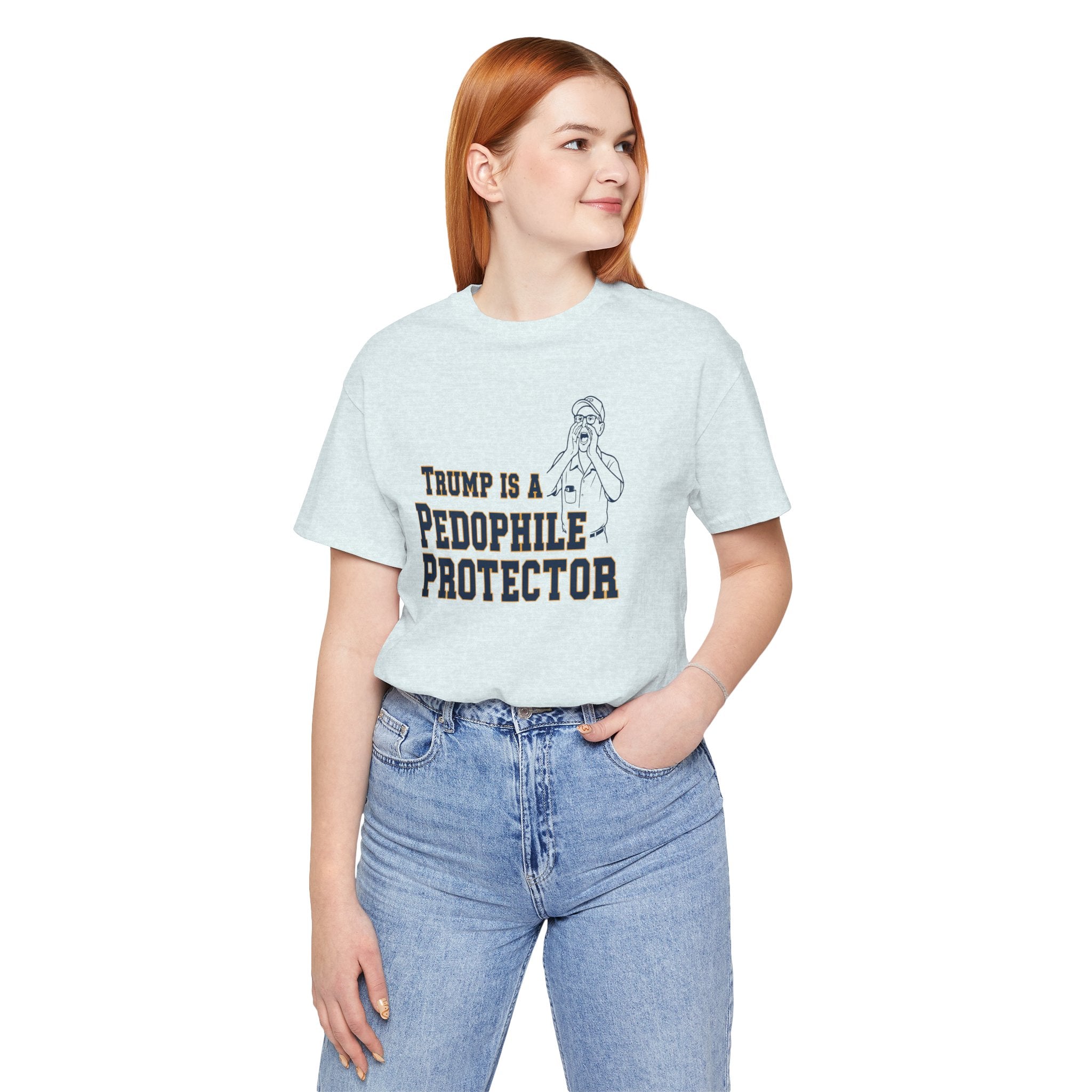 TRUMP is a pedo Michigan Unisex Jersey Short Sleeve Tee