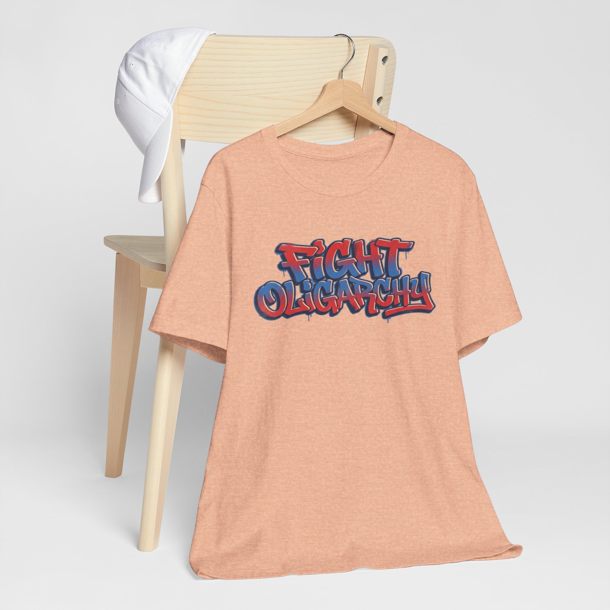 Fight Oligarchy! Bernie and Abdul Unisex Jersey Short Sleeve Tee
