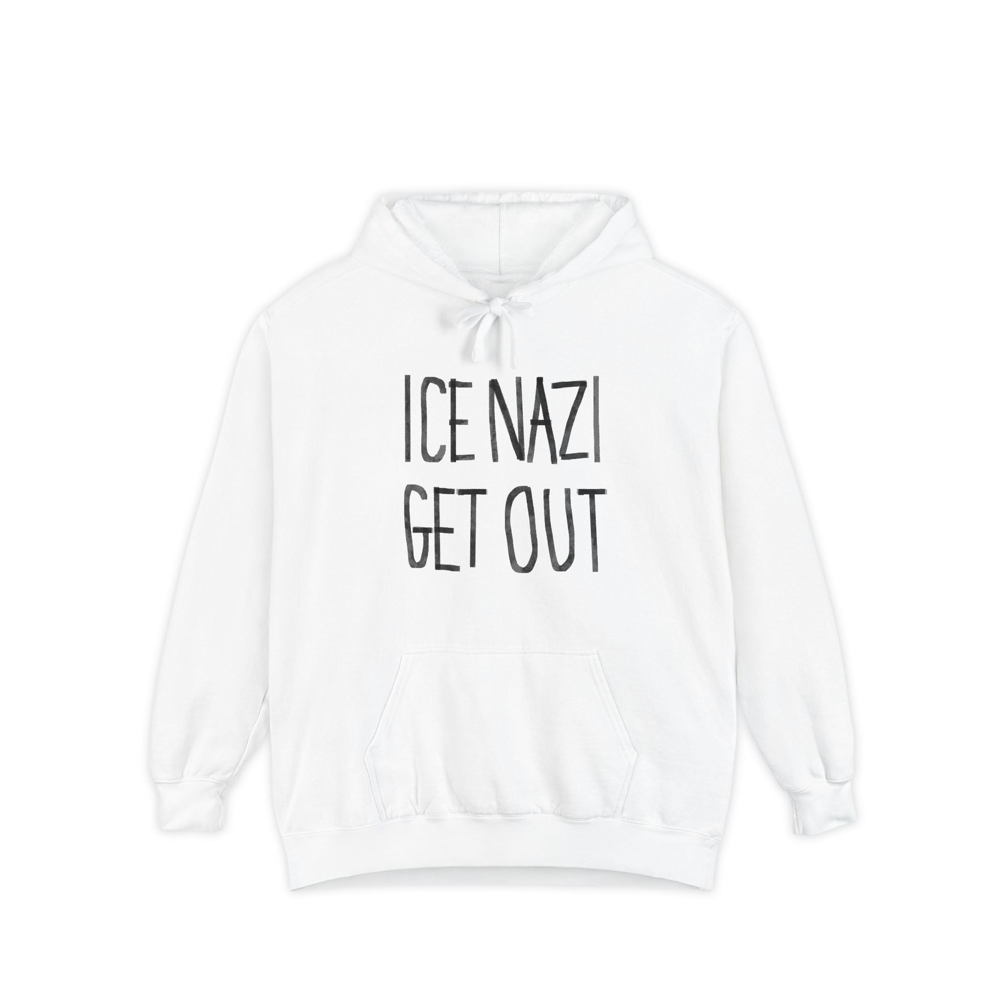ICE NAZI OUT Hoodie | Political Statement, Protest Slogan