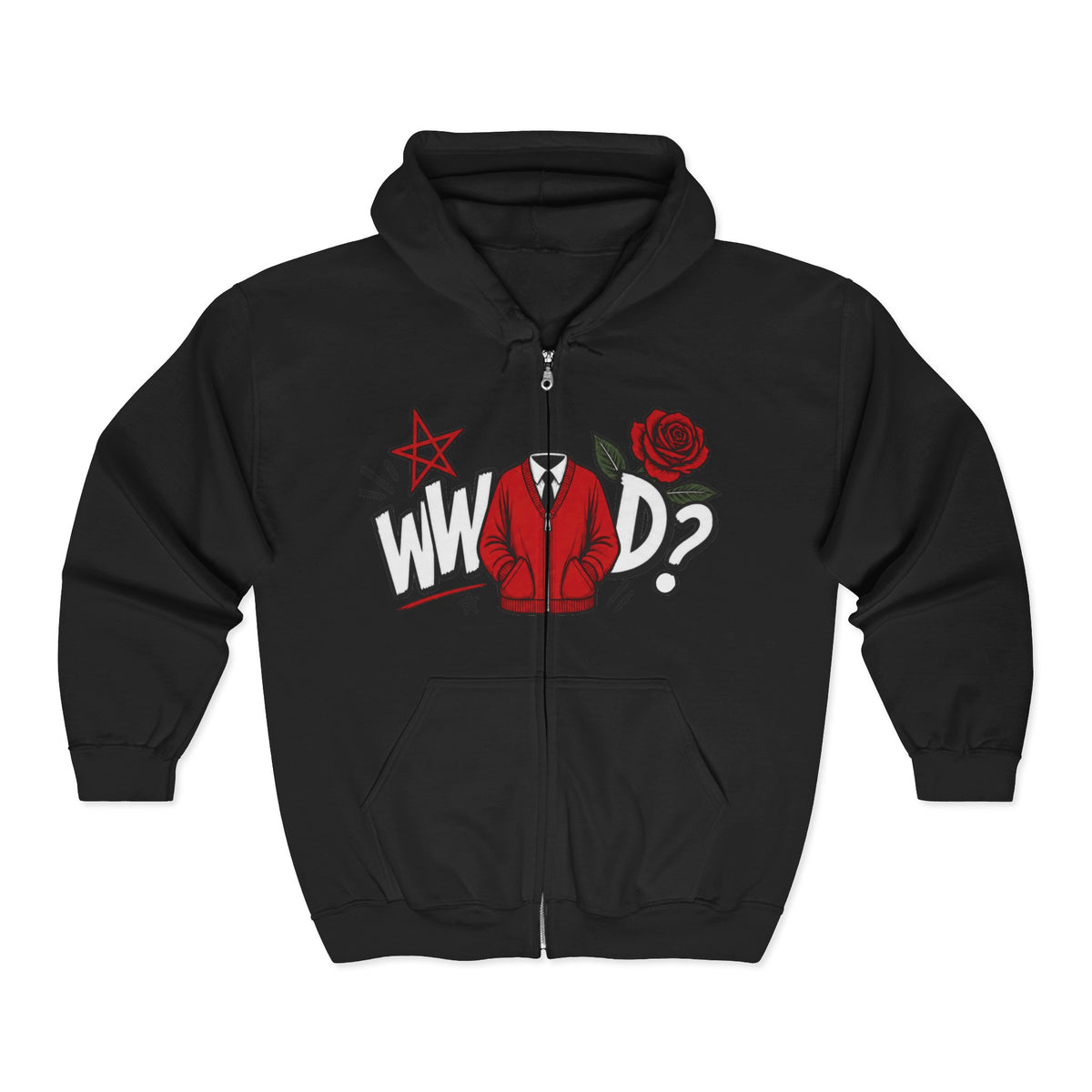 What would Mr Roger’s do? Unisex Heavy Blend™ Full Zip Hooded Sweatshirt