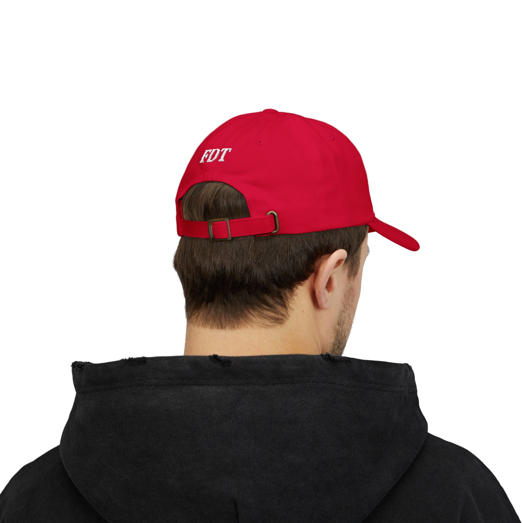 Dad Cap — Minimal White Spiral Rose Embroidered Hat. White Rose Resistance