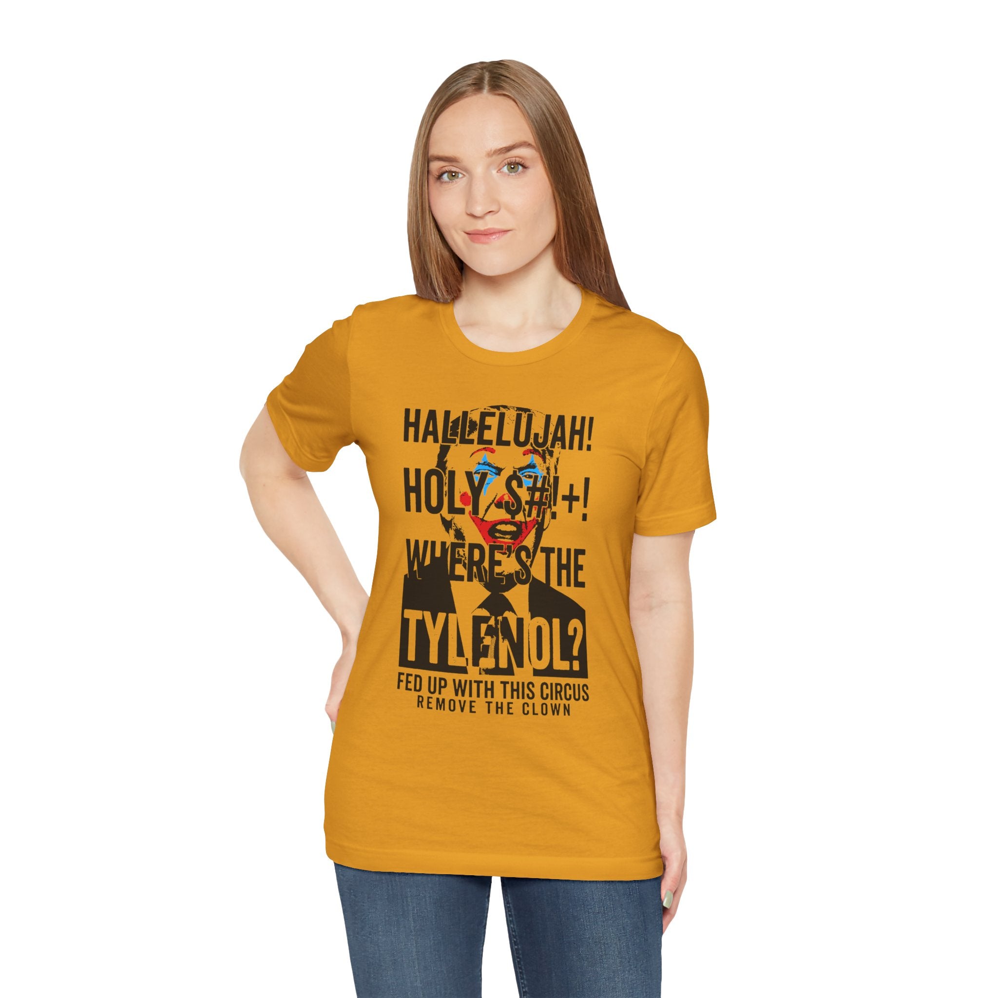 Fed Up With the Circus | Trump Clown Unisex Jersey Short Sleeve Tee