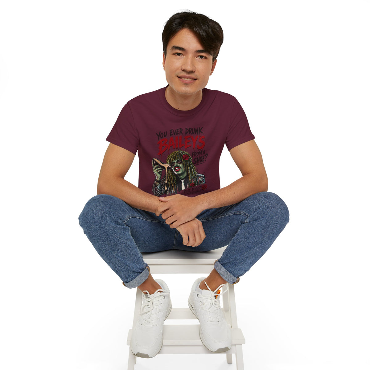 You ever drunk Baileys from a Shoe? Im Old Greg! Unisex Ultra Cotton Tee