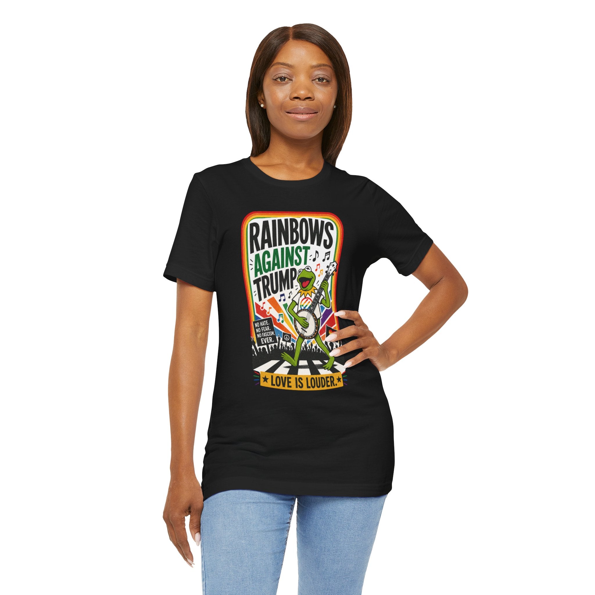 Rainbows Against Trump | Unisex Jersey Short Sleeve Tee