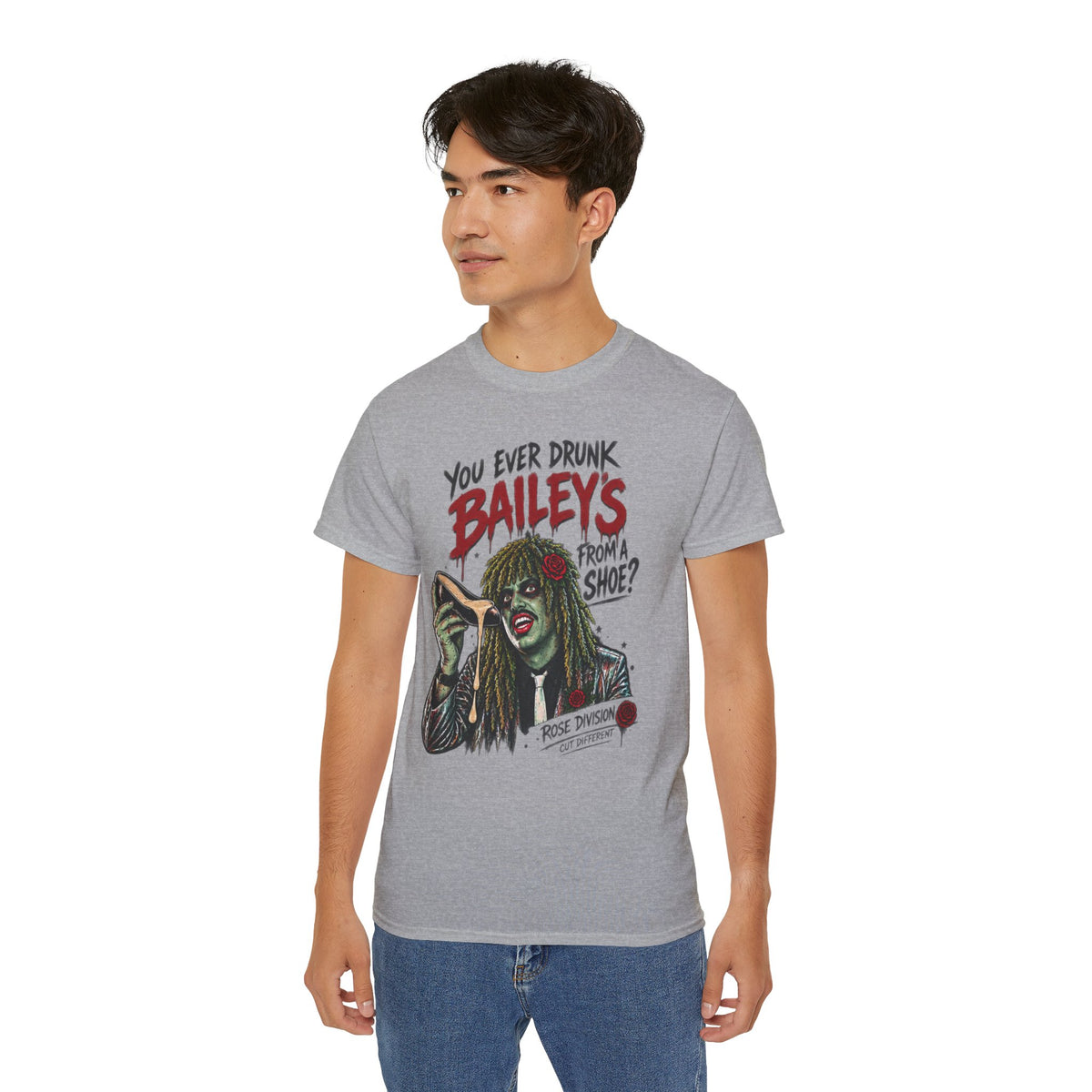 You ever drunk Baileys from a Shoe? Im Old Greg! Unisex Ultra Cotton Tee