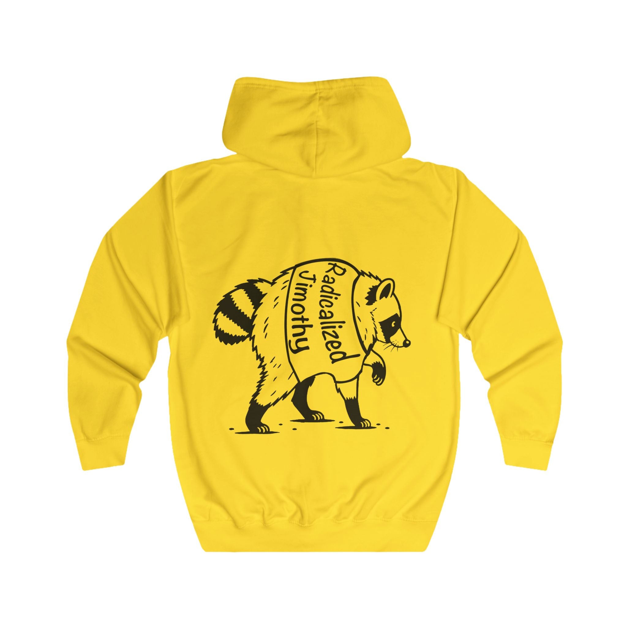 Radicalized Left Raccoon Hoodie | Political Graphic Zip Hoodie