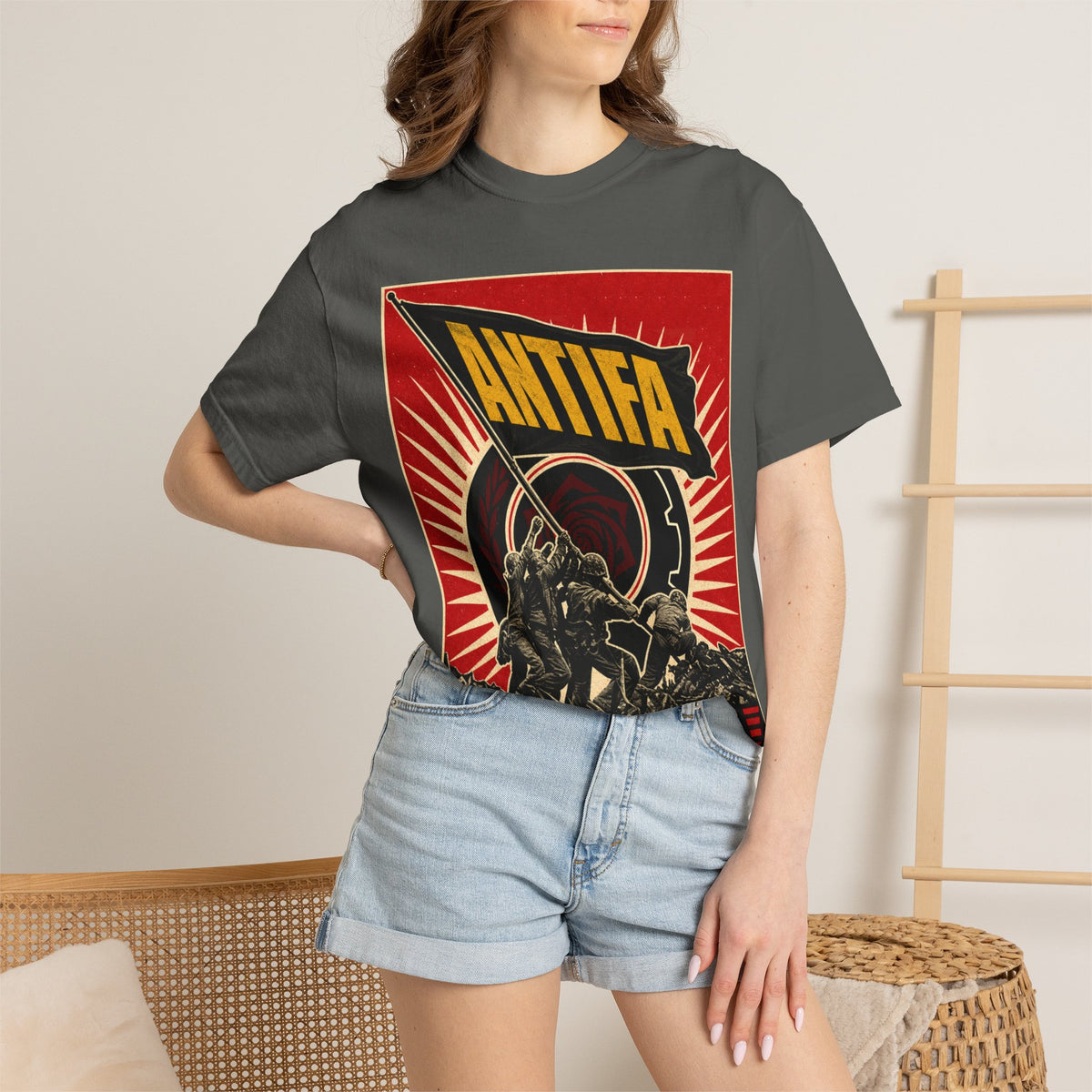 Antifa Protest T-Shirt | "Resist. Unite. Liberate." Graphic Tee Unisex T-Shirt