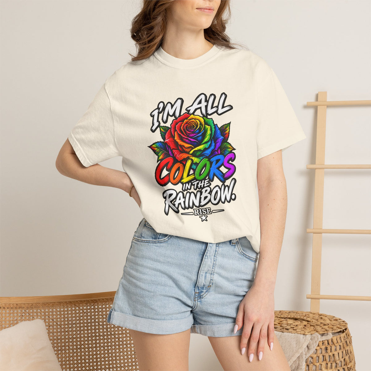 Im All the Colors of the Rainbow. Unisex Garment-Dyed T-shirt