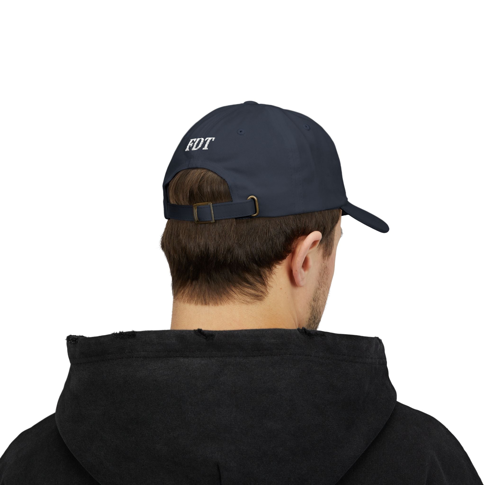 Dad Cap — Minimal White Spiral Rose Embroidered Hat. White Rose Resistance